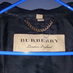 Burberry lambskin leather jacket